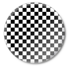 Значок с принтом Шахматист в Курске,  металл | круглая форма, металлическая застежка в виде булавки | Тематика изображения на принте: chess | игра | король | ладья | математика | пешка | ферзь | чёрно белые | шах и мат | шахматист | шахматная доска | шахматные фигуры | шахматы