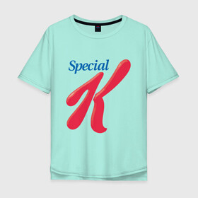 Мужская футболка хлопок Oversize с принтом special k merch Essential в Курске, 100% хлопок | свободный крой, круглый ворот, “спинка” длиннее передней части | kpop | special k merch essential | корейская попо музыка