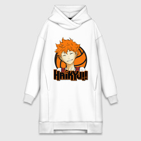 Платье-худи хлопок с принтом Haikyu Улыбка Хинаты в Курске,  |  | hinata | karasuno | shouyou | volleyball | карасуно | хината | шоё