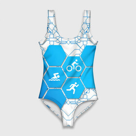 Купальник-боди 3D с принтом Плыви Крути Беги в Курске, 82% полиэстер, 18% эластан | Круглая горловина, круглый вырез на спине | Тематика изображения на принте: bike | ironman | run | running | swim | swimming | triathlon | бег | бегун | велосипед | велоспорт | выносливость | железный человек | плавание | спорт на выносливость | триатлон | цикличный вид спорта