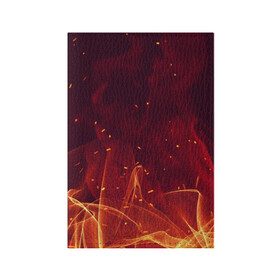 Обложка для паспорта матовая кожа с принтом ПЛАМЯ 3D в Курске, натуральная матовая кожа | размер 19,3 х 13,7 см; прозрачные пластиковые крепления | Тематика изображения на принте: жар | иллюстрация | искры | костёр | огонь | пламя | пожар | текстура | уголь