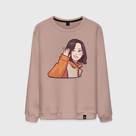 Мужской свитшот хлопок с принтом Haseul в Курске, 100% хлопок |  | bts | clc | haseul sticker | kpop | кейпоп