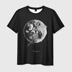 Мужская футболка 3D с принтом Eclipse в Курске, 100% полиэфир | прямой крой, круглый вырез горловины, длина до линии бедер | hip hop | pyrokinesis | rap | rep | андрей фёдорович | исполнители | исполнитель | музыка | пирокинезис | пирокинесис | реп