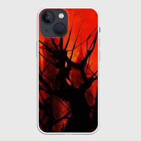 Чехол для iPhone 13 mini с принтом ДРЕВО ХАОС 3D в Курске,  |  | абстракция | башни | беспорядок | дерево | иллюстрация | искусство | кровавые облака | культура | текстура | хаос