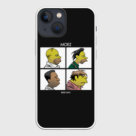 Чехол для iPhone 13 mini с принтом Mozes band в Курске,  |  | gomer | simpsons | the simpson | гомер | мульт | мультфильм | симпсоны