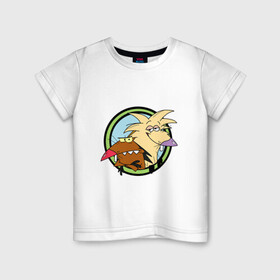 Детская футболка хлопок с принтом ANGRY BEAVERS КРУТЫЕ БОБРЫ в Курске, 100% хлопок | круглый вырез горловины, полуприлегающий силуэт, длина до линии бедер | angrybeavers | бобры | животные | крутыебобры