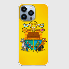 Чехол для iPhone 13 Pro с принтом Simpsons nation в Курске,  |  | gomer | simpsons | the simpson | гомер | мульт | мультфильм | симпсоны