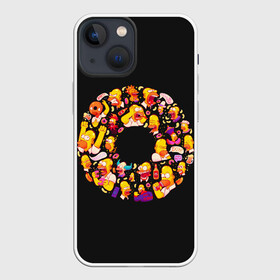 Чехол для iPhone 13 mini с принтом Пончик Гомер в Курске,  |  | gomer | simpsons | the simpson | гомер | мульт | мультфильм | симпсоны