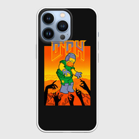 Чехол для iPhone 13 Pro с принтом Doom x Simpsons в Курске,  |  | doom | gomer | simpsons | the simpson | гомер | дум | мульт | мультфильм | симпсоны
