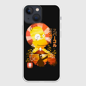Чехол для iPhone 13 mini с принтом Гомер в азии в Курске,  |  | gomer | simpsons | the simpson | азия | гомер | мульт | мультфильм | симпсоны | япония