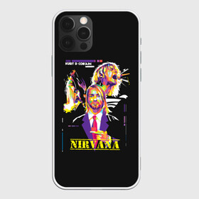 Чехол для iPhone 12 Pro с принтом Kurt Cobain в Курске, силикон | область печати: задняя сторона чехла, без боковых панелей | Тематика изображения на принте: alternative | kurt cobain | metall | music | nirvana | rock | альтернатива | курт кобейн | курт кобэйн | металл | музыка | нирвана | нирванна | рок