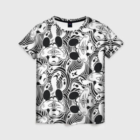 Женская футболка 3D с принтом микки макс гипноз в Курске, 100% полиэфир ( синтетическое хлопкоподобное полотно) | прямой крой, круглый вырез горловины, длина до линии бедер | disney | mickey mouse | дисней | микки маус