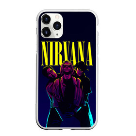 Чехол для iPhone 11 Pro Max матовый с принтом Nirvana Neon в Курске, Силикон |  | alternative | kurt cobain | metall | music | nirvana | rock | альтернатива | курт кобейн | курт кобэйн | металл | музыка | нирвана | нирванна | рок