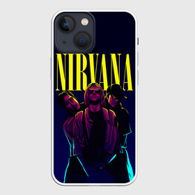 Чехол для iPhone 13 mini с принтом Nirvana Neon в Курске,  |  | alternative | kurt cobain | metall | music | nirvana | rock | альтернатива | курт кобейн | курт кобэйн | металл | музыка | нирвана | нирванна | рок