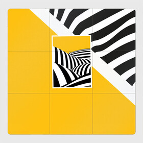 Магнитный плакат 3Х3 с принтом Крути педали в Курске, Полимерный материал с магнитным слоем | 9 деталей размером 9*9 см | велосипед | велосипедист | жизнь | зебра | иллюстрации | линейка | полоса | полосы | со смыслом | тренды | черно белый