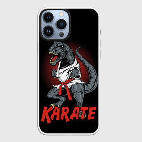 Чехол для iPhone 13 Pro Max с принтом KARATE T REX в Курске,  |  | Тематика изображения на принте: animal | dinosaur | fight | fighter | hunter | karate | red | sport | strong | t rex | боец | бои | динозавр | карате | сила | спорт | тиранозавр | хищник
