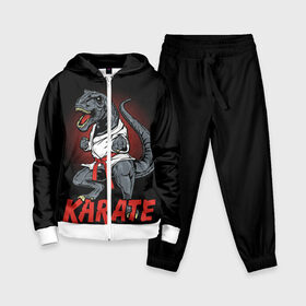 Детский костюм 3D с принтом KARATE T REX в Курске,  |  | animal | dinosaur | fight | fighter | hunter | karate | red | sport | strong | t rex | боец | бои | динозавр | карате | сила | спорт | тиранозавр | хищник