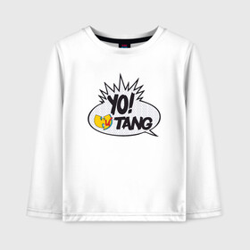 Детский лонгслив хлопок с принтом Yo! Wu-Tang в Курске, 100% хлопок | круглый вырез горловины, полуприлегающий силуэт, длина до линии бедер | black | gza | hip hop | method man | music | new york | odb | old school | rap | rza | wu tang | wu tang clan | аудио | винил | ву тэнг | граффити | диджей | кассета | микрофон | музыка | нью йорк | пластинка | рэп | рэпер | хип хоп