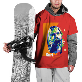 Накидка на куртку 3D с принтом Kurt Cobain в Курске, 100% полиэстер |  | Тематика изображения на принте: alternative | kurt cobain | metall | music | nirvana | rock | альтернатива | курт кобейн | курт кобэйн | металл | музыка | нирвана | нирванна | рок