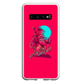 Чехол для Samsung Galaxy S10 с принтом Рихтер (Hotline Miami) в Курске, Силикон | Область печати: задняя сторона чехла, без боковых панелей | 80е | hotline miami | richter | крыса | ретро | рихтер