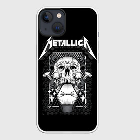 Чехол для iPhone 13 с принтом Death magnetic в Курске,  |  | alternative | metalica | metall | metallica | music | rock | альтернатива | джеймс хэтфилд | металика | металл | металлика | музыка | рок