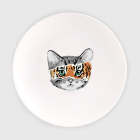 Тарелка с принтом Тигровый гот в Курске, фарфор | диаметр - 210 мм
диаметр для нанесения принта - 120 мм | глаза усы | животные | звери | киса | кот | котик | пушистый | рыжий | серий | тигр | уши