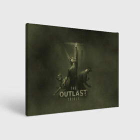 Холст прямоугольный с принтом The Outlast Trial в Курске, 100% ПВХ |  | game | horror | outlast | апшер | аутласт | аутлэст | игра | майлз | меркоф | хоррор