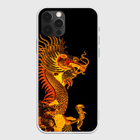 Чехол для iPhone 12 Pro с принтом Золотой китайский дракон в Курске, силикон | область печати: задняя сторона чехла, без боковых панелей | азиатский дракон | дракон | золотой | золотой азиатский дракон | золотой дракон | золотой китайский дракон | золотой японский дракон | китайский дракон | японский дракон