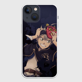 Чехол для iPhone 13 mini с принтом Черный клевер в Курске,  |  | anime | black clover | аниме | аста | буракку куро:ба | гримуар | манга | пятилистник | черный клевер