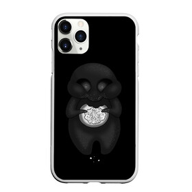 Чехол для iPhone 11 Pro матовый с принтом Ом ном ном в Курске, Силикон |  | black | cute | dark | gothic | gourmand | gray | monochrome | mork2028 | shadow | булочка | готический | еда | милый | монохромный | морк2028 | обжора | пухляш | тёмный | тень | тьма | чёрно белый