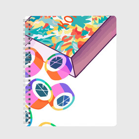 Тетрадь с принтом Ko Ko Bop Essential в Курске, 100% бумага | 48 листов, плотность листов — 60 г/м2, плотность картонной обложки — 250 г/м2. Листы скреплены сбоку удобной пружинной спиралью. Уголки страниц и обложки скругленные. Цвет линий — светло-серый
 | Тематика изображения на принте: 3racha | bts | bts idol | exid hot pink | ikon | kokobop essential | kpop | stay gold | txt | кейпоп | корейская музыка | корея | кпоп | поп