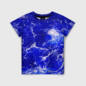 Детская футболка 3D с принтом Морские волны! в Курске, 100% гипоаллергенный полиэфир | прямой крой, круглый вырез горловины, длина до линии бедер, чуть спущенное плечо, ткань немного тянется | гавайи. | море | океан | отдых | пляж | спокойствие | штиль