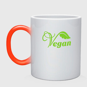 Кружка хамелеон с принтом Vegan Power в Курске, керамика | меняет цвет при нагревании, емкость 330 мл | green | greenpaece | nature | sport | vegan | yoga | веган | вегетарианец | гринпис | еда | животные | жизнь | здоровье | зеленый | йога | мир | овощи | пища | планета | природа | растение | спорт | тело | фрукты