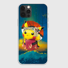 Чехол для iPhone 12 Pro Max с принтом Пикачу гейша в Курске, Силикон |  | anime | picachu | pikachu | аниме | милый | пика | пикачу | покебол | покемон