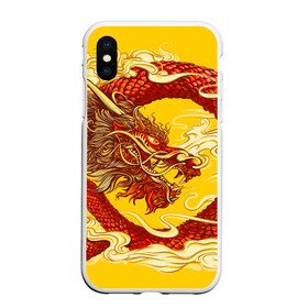 Чехол для iPhone XS Max матовый с принтом Китайский Дракон, China Dragon в Курске, Силикон | Область печати: задняя сторона чехла, без боковых панелей | chinese dragon | dhina dragon | dragon | азиатский дракон | восточный дракон | дракон | китайские драконы | китайский дракон | красный дракон | традиционный китайский дракон | японский дракон