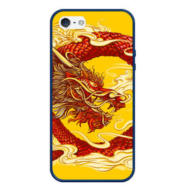Чехол для iPhone 5/5S матовый с принтом Китайский Дракон, China Dragon в Курске, Силикон | Область печати: задняя сторона чехла, без боковых панелей | Тематика изображения на принте: chinese dragon | dhina dragon | dragon | азиатский дракон | восточный дракон | дракон | китайские драконы | китайский дракон | красный дракон | традиционный китайский дракон | японский дракон