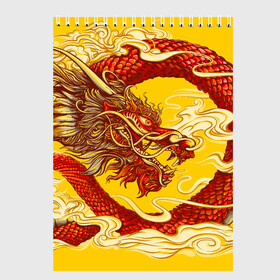Скетчбук с принтом Китайский Дракон, China Dragon в Курске, 100% бумага
 | 48 листов, плотность листов — 100 г/м2, плотность картонной обложки — 250 г/м2. Листы скреплены сверху удобной пружинной спиралью | Тематика изображения на принте: chinese dragon | dhina dragon | dragon | азиатский дракон | восточный дракон | дракон | китайские драконы | китайский дракон | красный дракон | традиционный китайский дракон | японский дракон