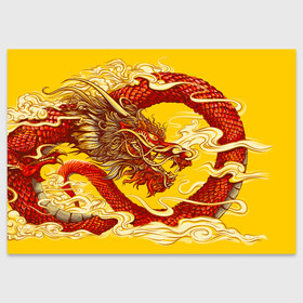 Поздравительная открытка с принтом Китайский Дракон, China Dragon в Курске, 100% бумага | плотность бумаги 280 г/м2, матовая, на обратной стороне линовка и место для марки
 | Тематика изображения на принте: chinese dragon | dhina dragon | dragon | азиатский дракон | восточный дракон | дракон | китайские драконы | китайский дракон | красный дракон | традиционный китайский дракон | японский дракон