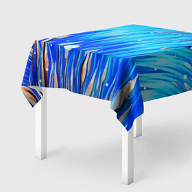 Скатерть 3D с принтом Морские водоросли! в Курске, 100% полиэстер (ткань не мнется и не растягивается) | Размер: 150*150 см | гавайи. | море | океан | отдых | пляж | спокойствие | штиль