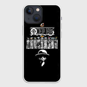 Чехол для iPhone 13 mini с принтом Пираты Соломенной Шляпы One Piece в Курске,  |  | anime | manga | one piece | аниме | большой куш | ван пис | весёлый роджер | вон пис | король пиратов | логотип | манга | монки д. луффи | мугивары | перекрещённый костями | пират | пиратский флаг