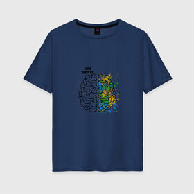 Женская футболка хлопок Oversize с принтом Синк Эбаут Ит в Курске, 100% хлопок | свободный крой, круглый ворот, спущенный рукав, длина до линии бедер
 | алгебра | арт | геометрия | краски | математика | мем | мозги | прикол. | учителю