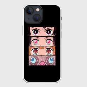 Чехол для iPhone 13 mini с принтом kimetsu no yaiba team в Курске,  |  | anime | kimetsu no yaiba | аниме | анимэ | клинок рассекающий демонов