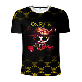 Мужская футболка 3D спортивная с принтом Пираты Соломенной Шляпы | One Piece в Курске, 100% полиэстер с улучшенными характеристиками | приталенный силуэт, круглая горловина, широкие плечи, сужается к линии бедра | anime | manga | one piece | аниме | большой куш | ван пис | весёлый роджер | вон пис | король пиратов | логотип | манга | монки д. луффи | мугивары | перекрещённый костями | пират | пиратский флаг