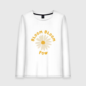 Женский лонгслив хлопок с принтом THE BOYZ Bloom Bloom Pow Cute  в Курске, 100% хлопок |  | 3racha | bts | bts idol | drake | exid hot pink | ikon | kpop | sleepy baby wolf | stay gold | the boyz bloom bloom pow cute retro lyrics | кейпоп | корейская музыка | корея | кпоп | поп