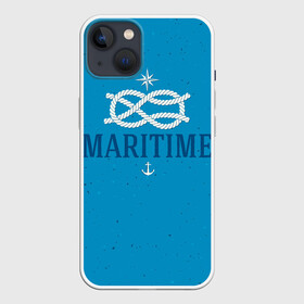 Чехол для iPhone 13 с принтом Морской ВМФ в Курске,  |  | веревка | вмф | волна | море | морской | моряк | океан | профессия | узел | якорь