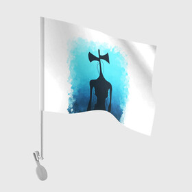 Флаг для автомобиля с принтом СИРЕНОГОЛОВЫЙ КРАСКА в Курске, 100% полиэстер | Размер: 30*21 см | siren head | игра | монстр | сиреноголовый | существо | хоррор