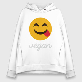 Женское худи Oversize хлопок с принтом Vegan Smile в Курске, френч-терри — 70% хлопок, 30% полиэстер. Мягкий теплый начес внутри —100% хлопок | боковые карманы, эластичные манжеты и нижняя кромка, капюшон на магнитной кнопке | green | greenpaece | nature | sport | vegan | yoga | веган | вегетарианец | гринпис | еда | животные | жизнь | здоровье | зеленый | йога | мир | овощи | пища | планета | природа | растение | спорт | тело | улыбка | фрукты