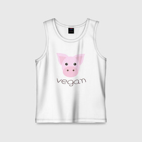 Детская майка хлопок с принтом Pig Vegan в Курске,  |  | green | greenpaece | nature | pig | sport | vegan | yoga | веган | вегетарианец | гринпис | еда | животные | жизнь | здоровье | зеленый | йога | мир | овощи | пища | планета | природа | растение | свинья | спорт | тело | фрукты