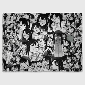 Плед 3D с принтом Nagatoro Sempai в Курске, 100% полиэстер | закругленные углы, все края обработаны. Ткань не мнется и не растягивается | Тематика изображения на принте: anime | sempai | torochan | аниме | нагаторо | нагаторосан | не издевайся | не издевайся нагаторо | семпай | хаясэ нагаторо