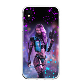 Чехол для iPhone XS Max матовый с принтом CYBERPUNK 2077 NEON | КИБЕРПАНК НЕОН (Z) в Курске, Силикон | Область печати: задняя сторона чехла, без боковых панелей | cd project red | cyberpunk 2077 | demon | keanu reeves | samurai | smile | vi | арасака | ви | демон | киану ривз | киберпанк 2077 | найт сити | самураи | смайл